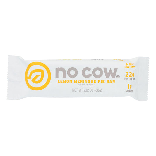 Barra de proteína de merengue de limón The No Cow Bar de D's Naturals - Caja de 12 - 2,12 oz