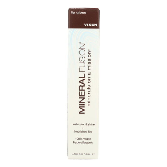 Mineral Fusion - Brillo de labios - Vixen - 0.135 oz.