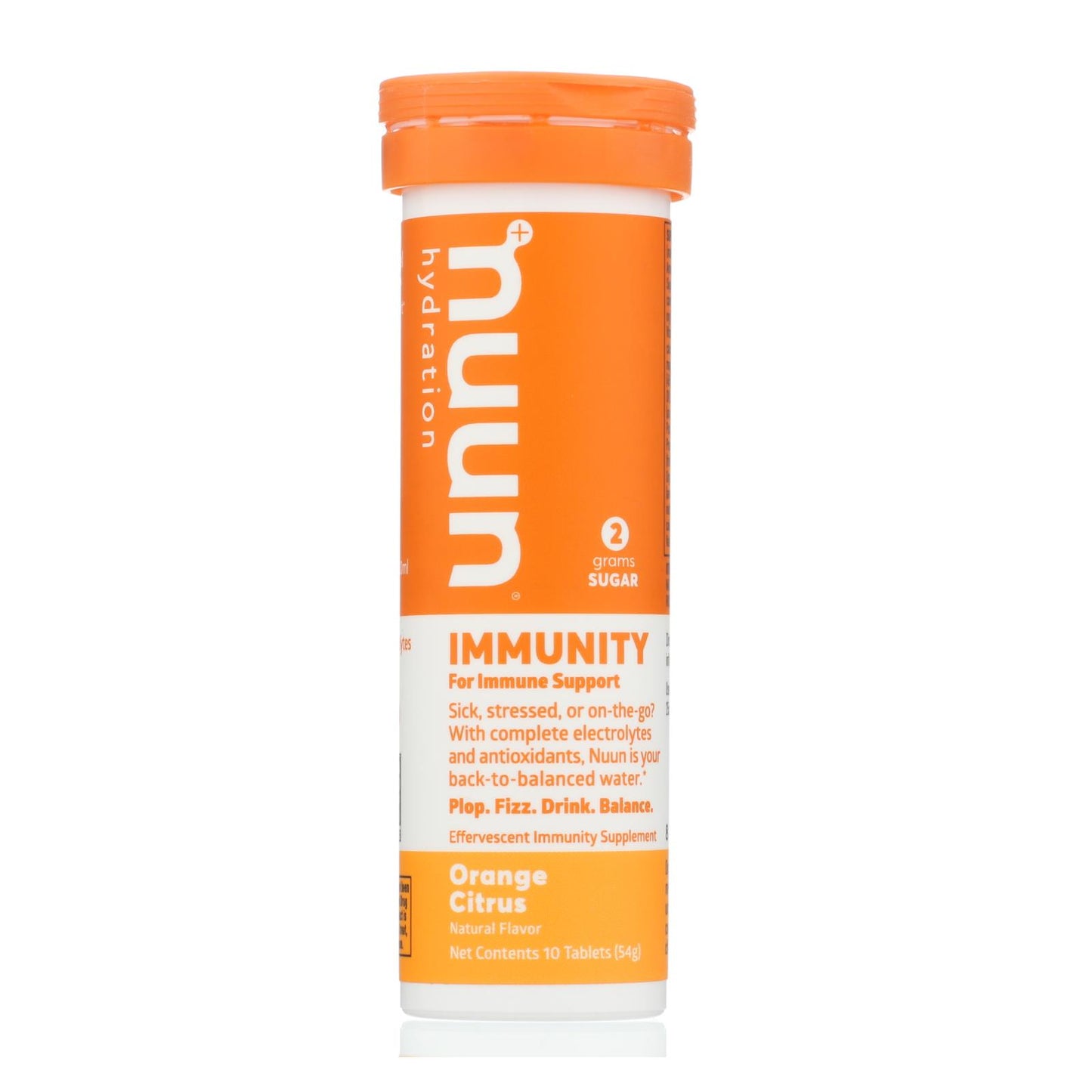 Nuun Hydration - Tabletas para beber Immun Orange Ctrs - Caja de 8 - 10 tabletas