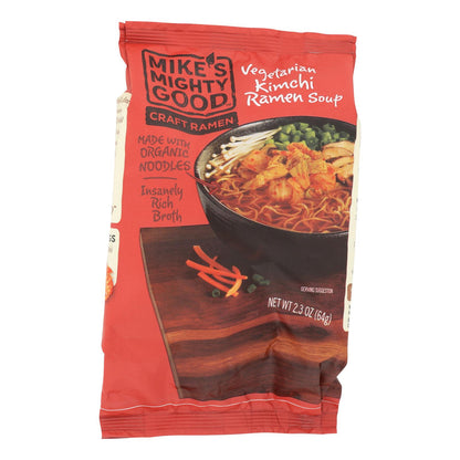 Sopa de ramen con kimchi vegetariana de Mike, muy buena, caja de 7, 2,3 oz