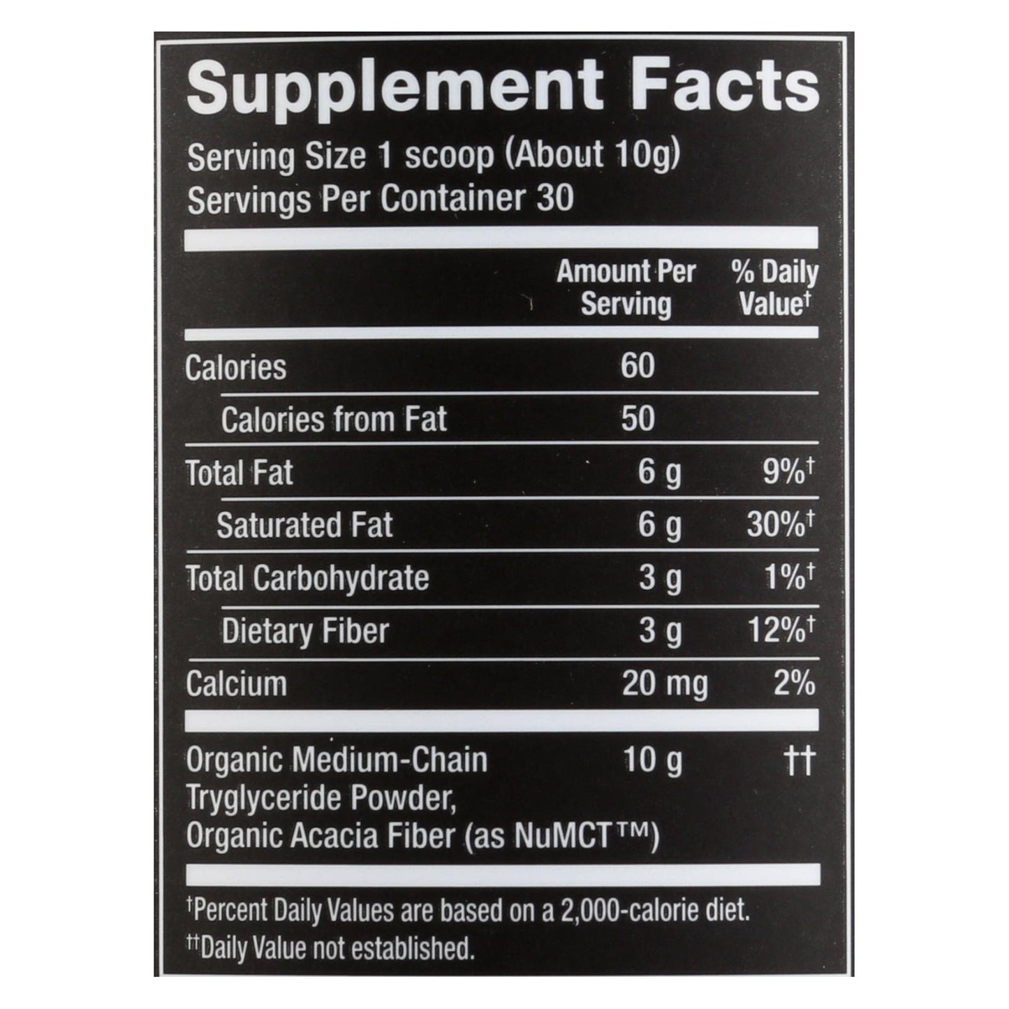 Nutiva - Polvo Mct - 1 unidad - 10,6 oz