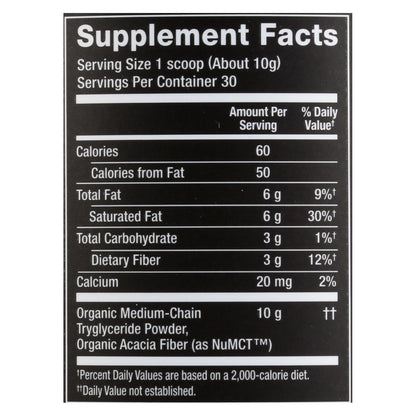 Nutiva - Polvo Mct - 1 unidad - 10,6 oz