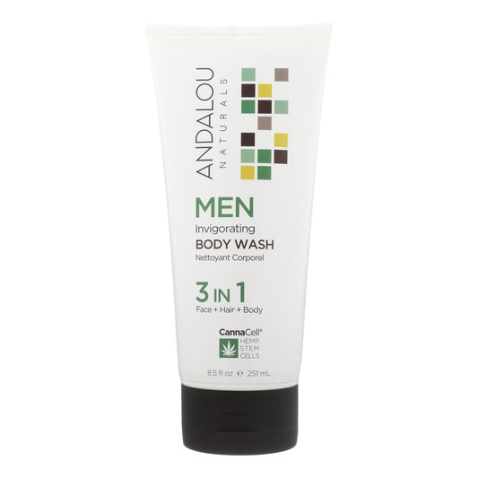 Andalou Naturals - Body Wash - Men's Invigorating - 8.5 Fl Oz.