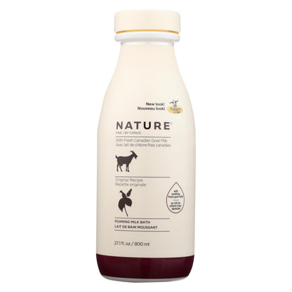 Nature By Canus - Espuma de baño de leche de cabra original - 27,1 fl oz