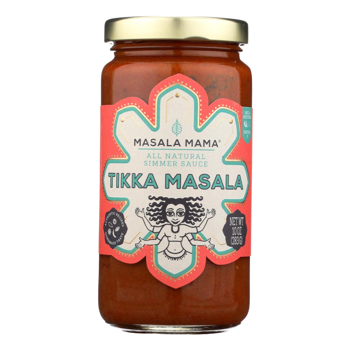 Salsa a fuego lento Masala Mama Tikka Masala - Caja de 6 - 10 oz