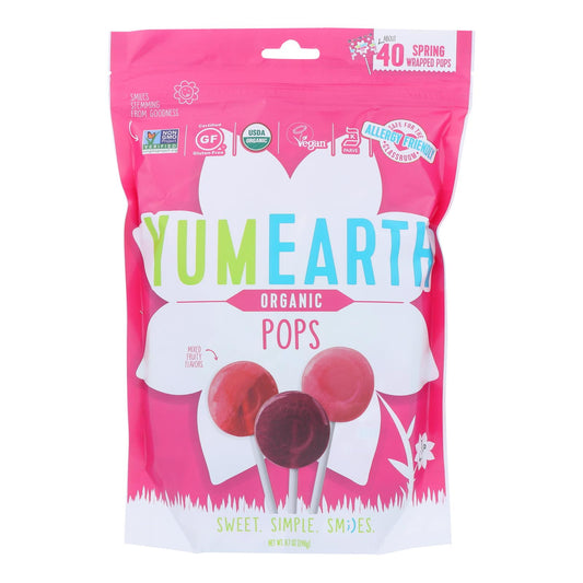 Yumearth - Paletas de frutas de Pascua - Caja de 18 - 8,73 oz