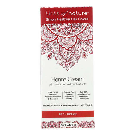 Tints Of Nature - Henna Cream Red - 2.46 Fz