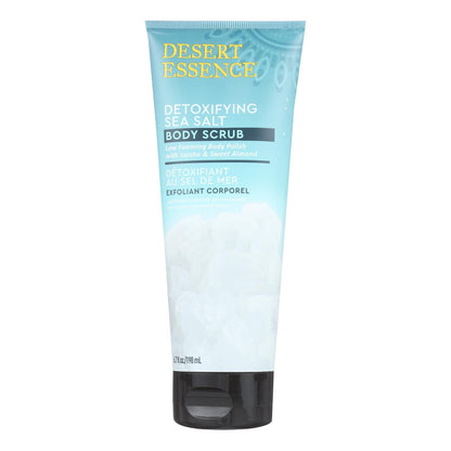 Desert Essence - Exfoliante corporal desintoxicante con sal marina - 1 unidad - 6,7 oz