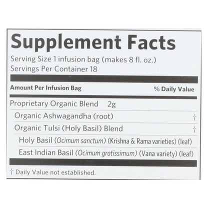 Organic India - Tulsi Ashwagandha - Caja de 6 - 18 unidades