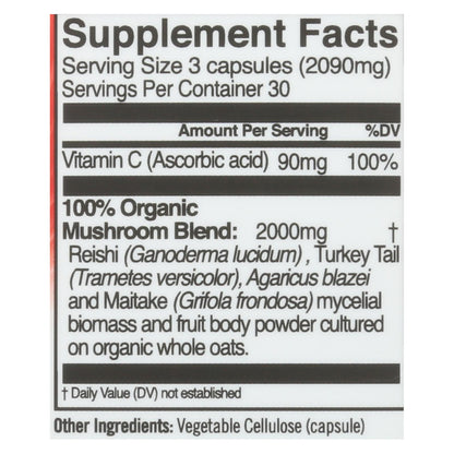 Nutrición orgánica de hongos - Immn Dfns Mush Sprfd - 1 unidad - 90 Vcap