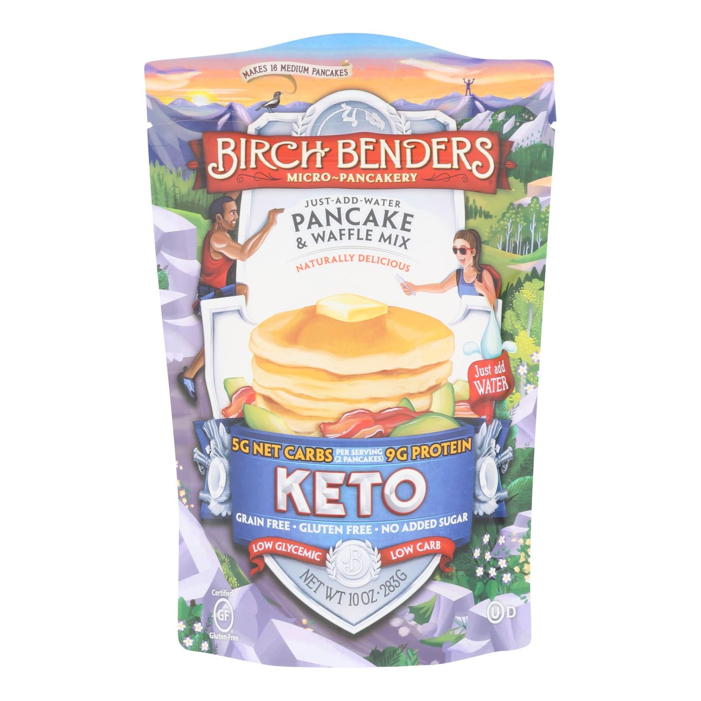 Birch Benders - 煎饼和薯片混合 Keto - 6 盒装 - 10 盎司