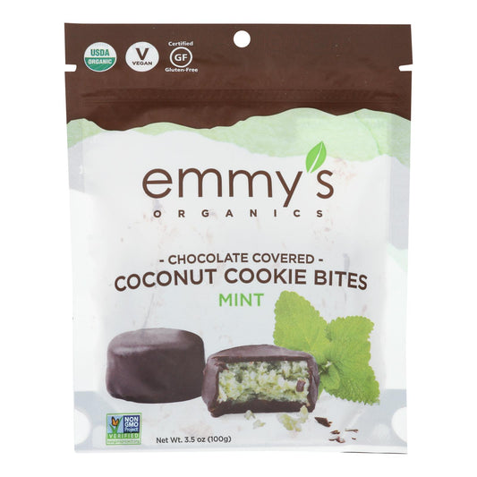 Emmy's Organics - Bocaditos de chocolate con menta - Caja de 6 - 3,5 oz