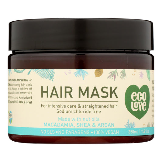 Ecolove - Mascarilla Nut Int Cr Strt Hair - 1 Unidad - 11.8 Oz