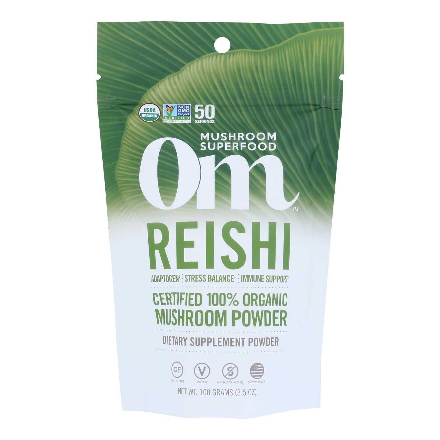 Om - 灵芝有机粉 100 克 - 1 件 - 3.5 盎司