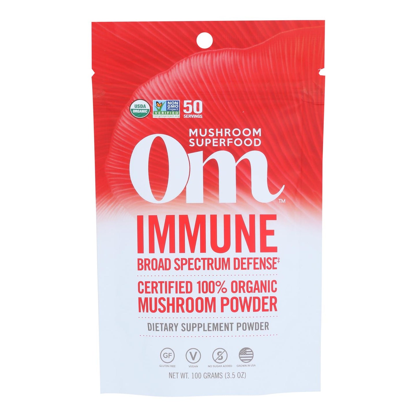 Om - Polvo orgánico inmunológico 100 g - 1 unidad - 3,5 oz