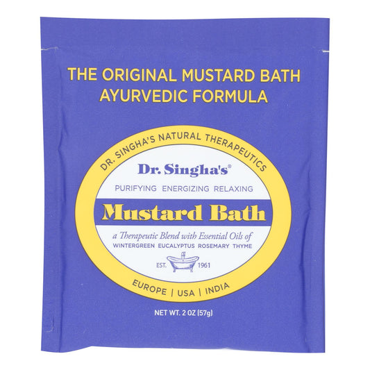 Baño de mostaza del Dr. Singha - Caja de 14 - 2 oz