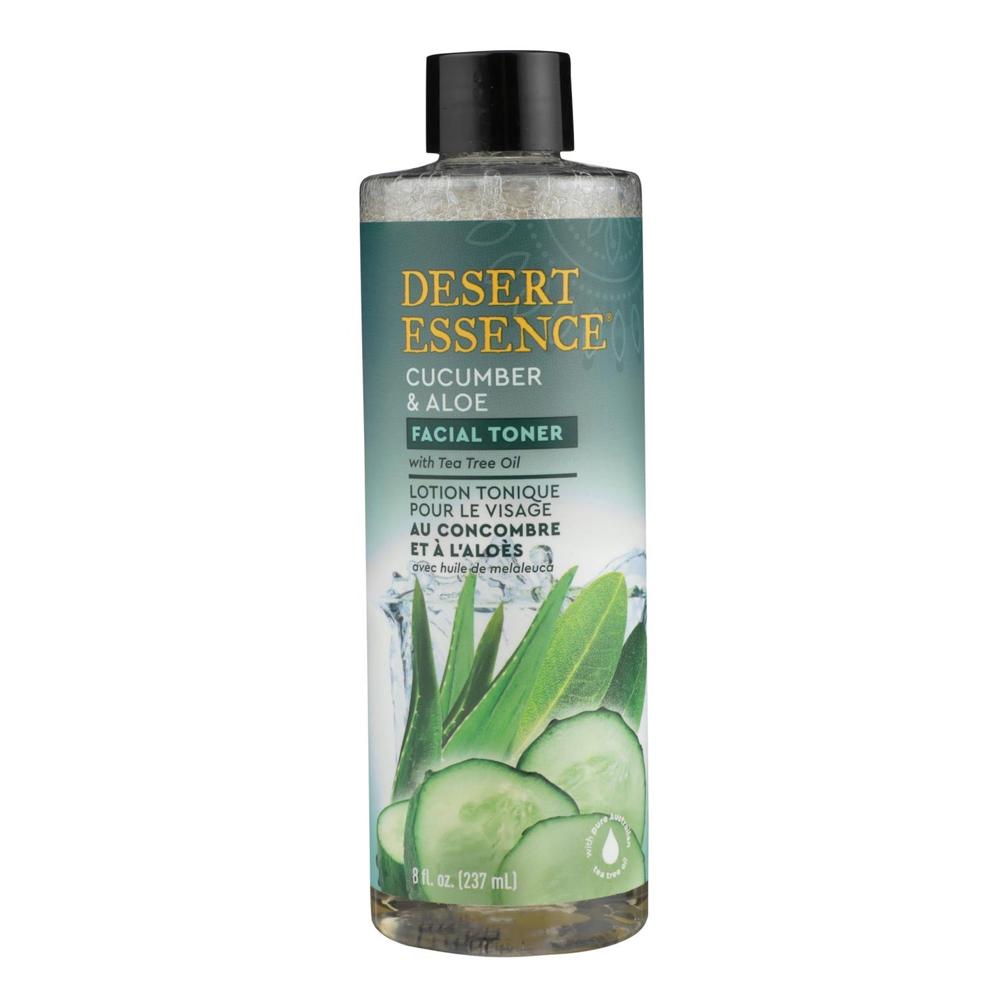 Desert Essence - Tónico facial de pepino y aloe - 1 unidad - 8 oz.