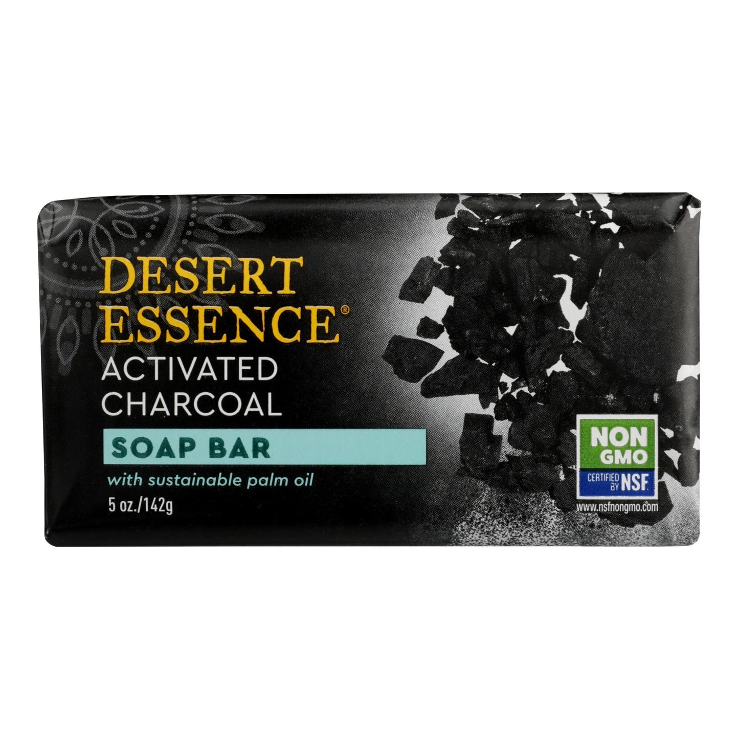 Desert Essence - Jabón en barra con carbón activado - 1 unidad - 5 oz