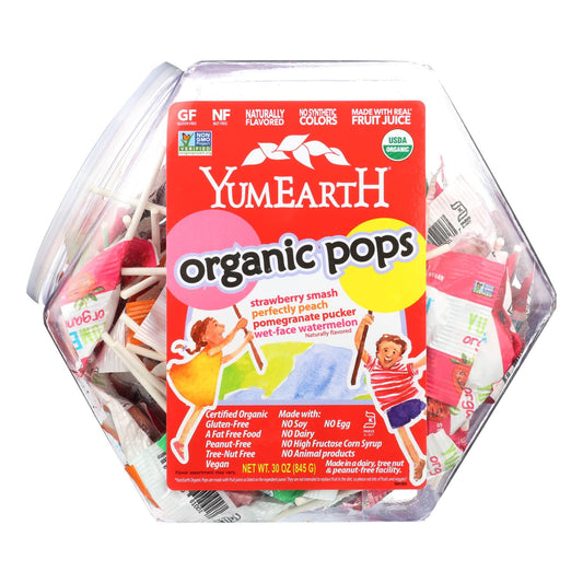 Contenedor para paletas de frutas variadas de Yumearth para encimera (1 unidad, 30 oz)