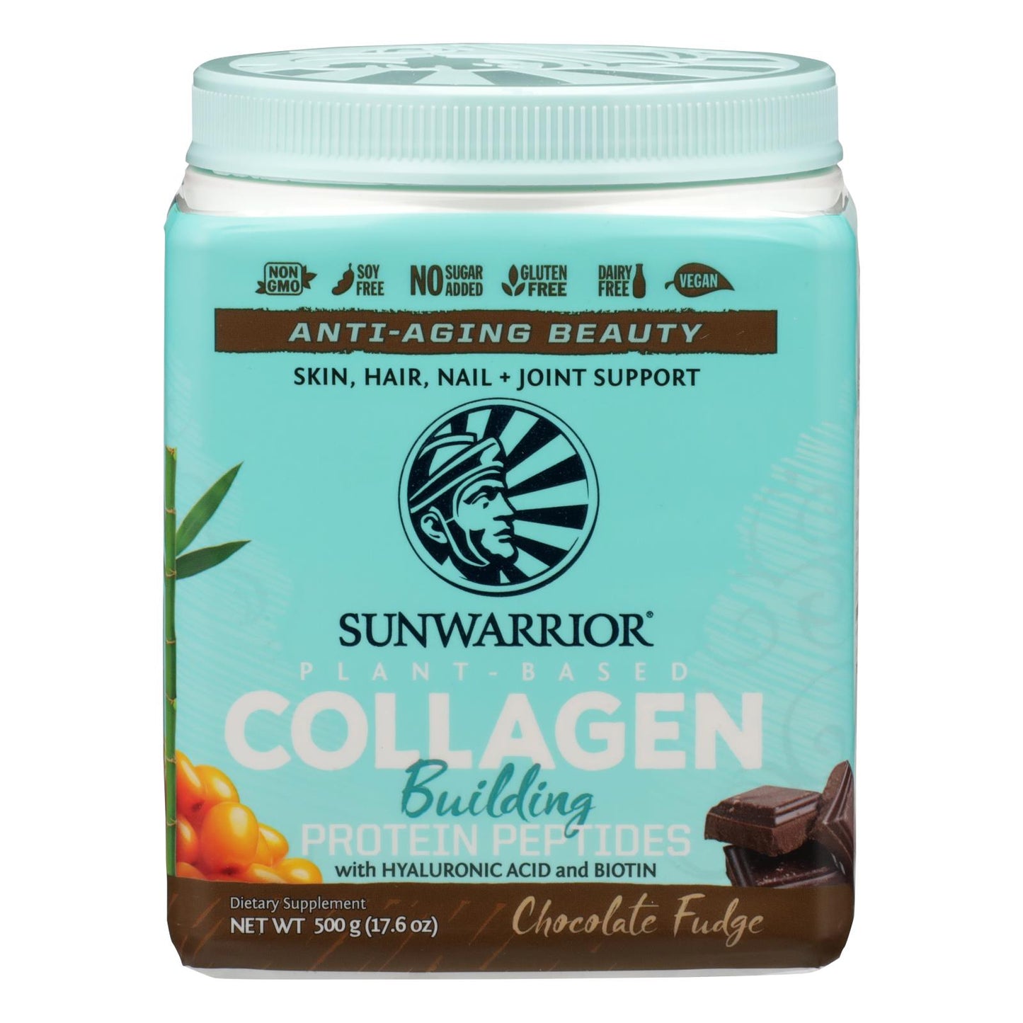 Sunwarrior - Chocolate con colágeno - 1 unidad - 17,6 oz