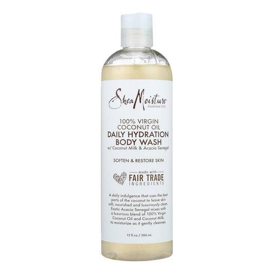 Shea Moisture - Gel de baño con aceite de coco virgen - 1 unidad - 13 oz