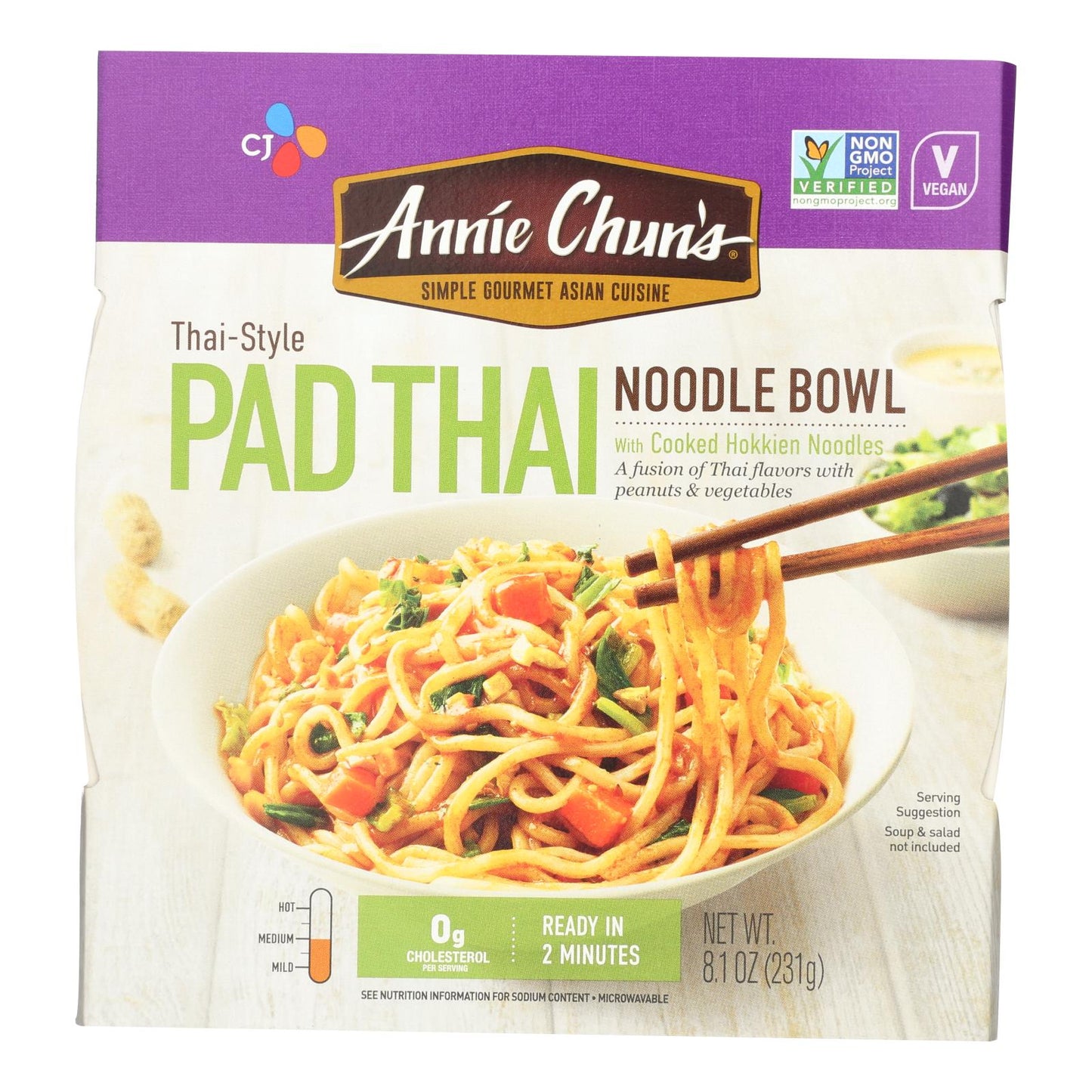 Tazones de fideos de Annie Chun - Caja de 6 - 8,1 oz