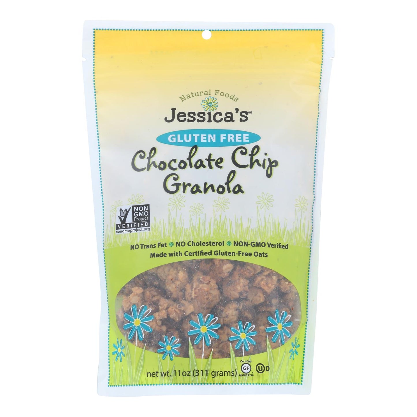 Granola con chispas de chocolate sin gluten de Jessica's Natural Foods - Caja de 12 - 11 oz