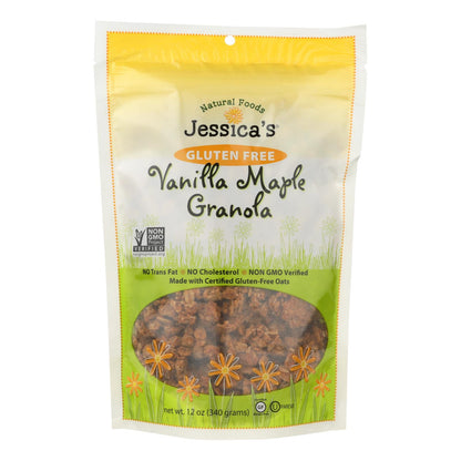 Granola de vainilla y arce sin gluten de Jessica's Natural Foods - Caja de 12 - 11 oz