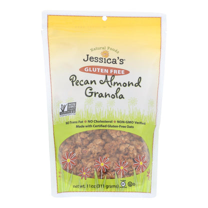 Granola de almendras y nueces sin gluten de Jessica's Natural Foods - Caja de 12 - 11 oz