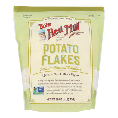 Bob's Red Mill - Flakes Instant Creamy Mshdpot - Caja de 4 - 16 oz