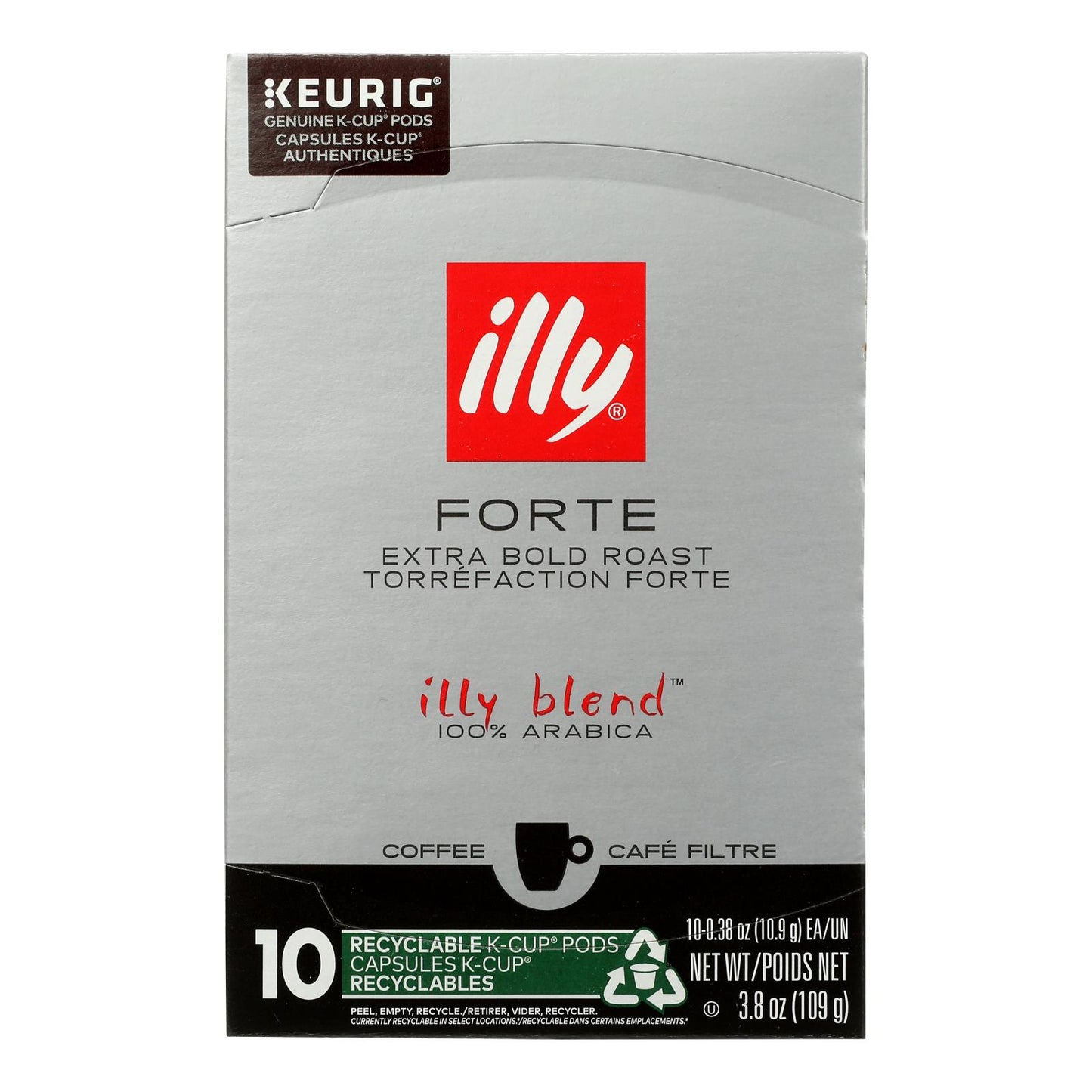 Illy Caffe 咖啡 - Coffee Kcups Extra Dk Rst - 6 件装 - 10 支