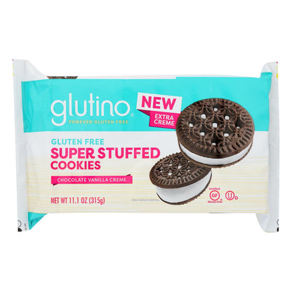 Glutino - Galletas rellenas de crema de vainilla - Caja de 12 - 11.1 oz