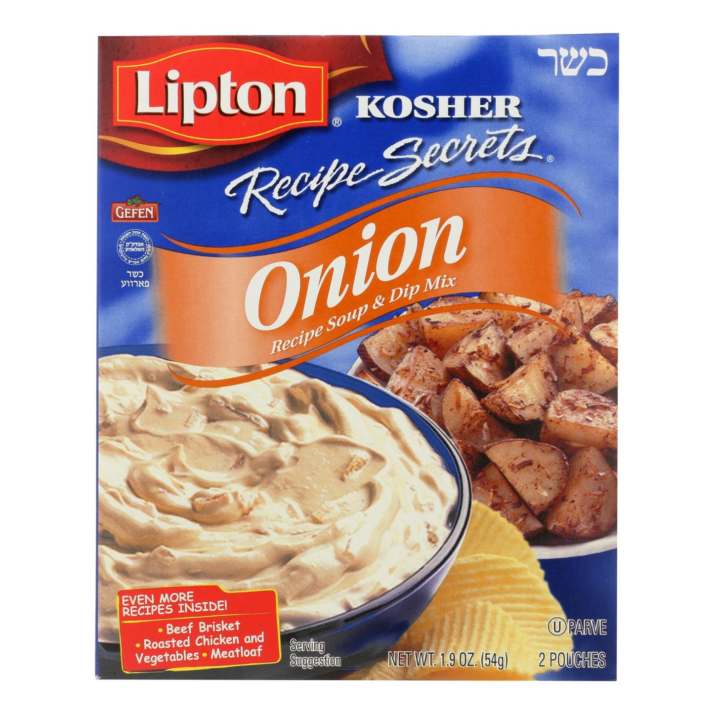 Secretos de la receta kosher de Lipton: sopa de cebolla - Caja de 12 - 1,9 oz.