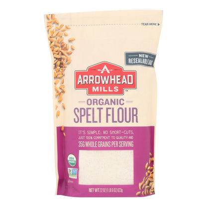 Arrowhead Mills - Harina de espelta orgánica - Caja de 6 - 22 oz.