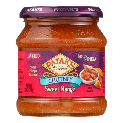 Pataks Chutney - Sweet Mango - Mild - 12 Oz - Case Of 6