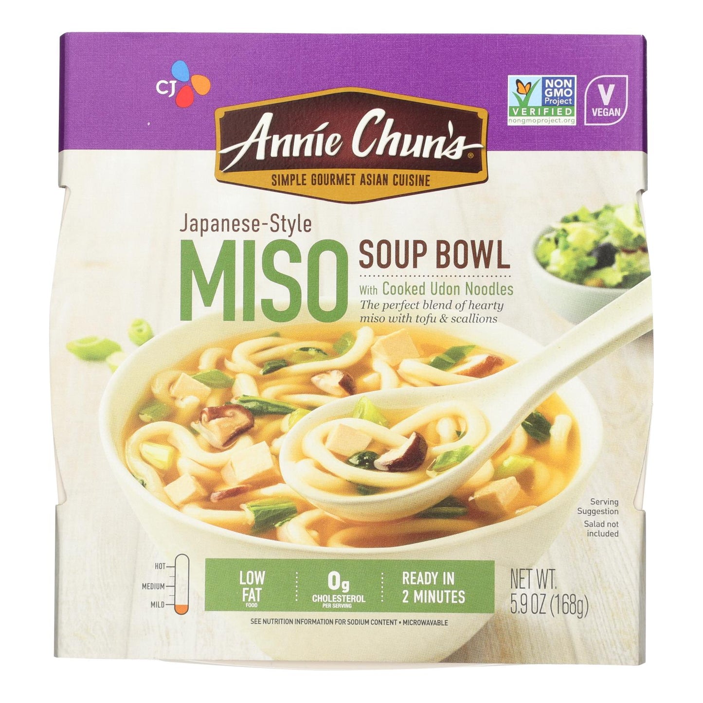 Tazón de sopa de miso de Annie Chun - Caja de 6 - 5,9 oz.