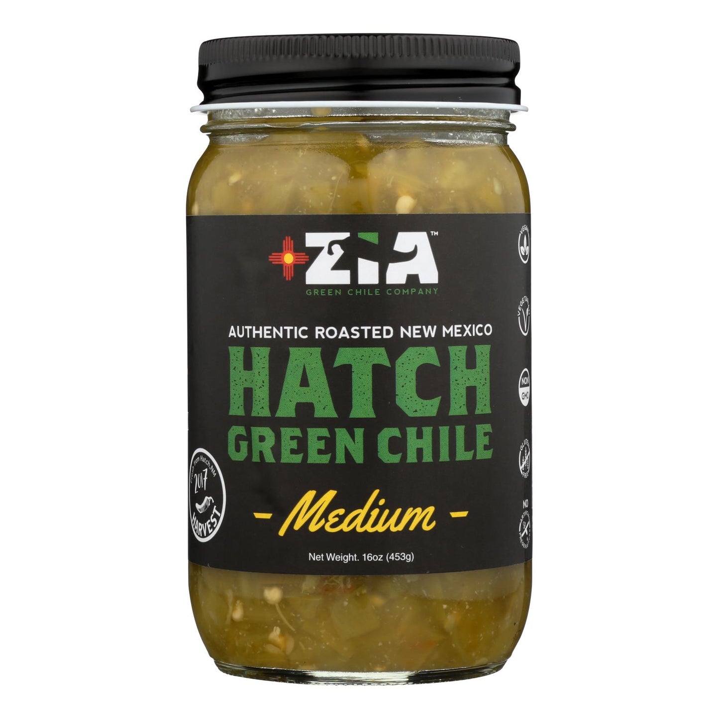 Zia Green Chile Company - Green Chile 中号孵化器 - 6 盒装 - 16 盎司