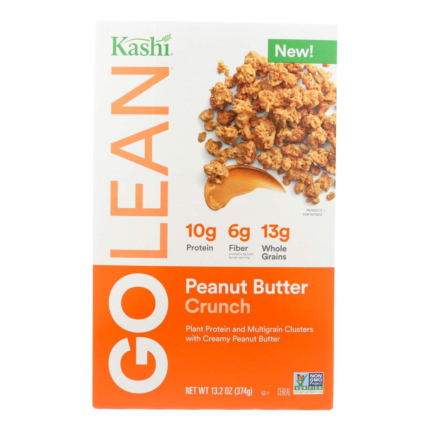 Mantequilla de maní con cereales Kashi® Golean de Kashi, 13,2 oz (caja de 8), 13,2 oz