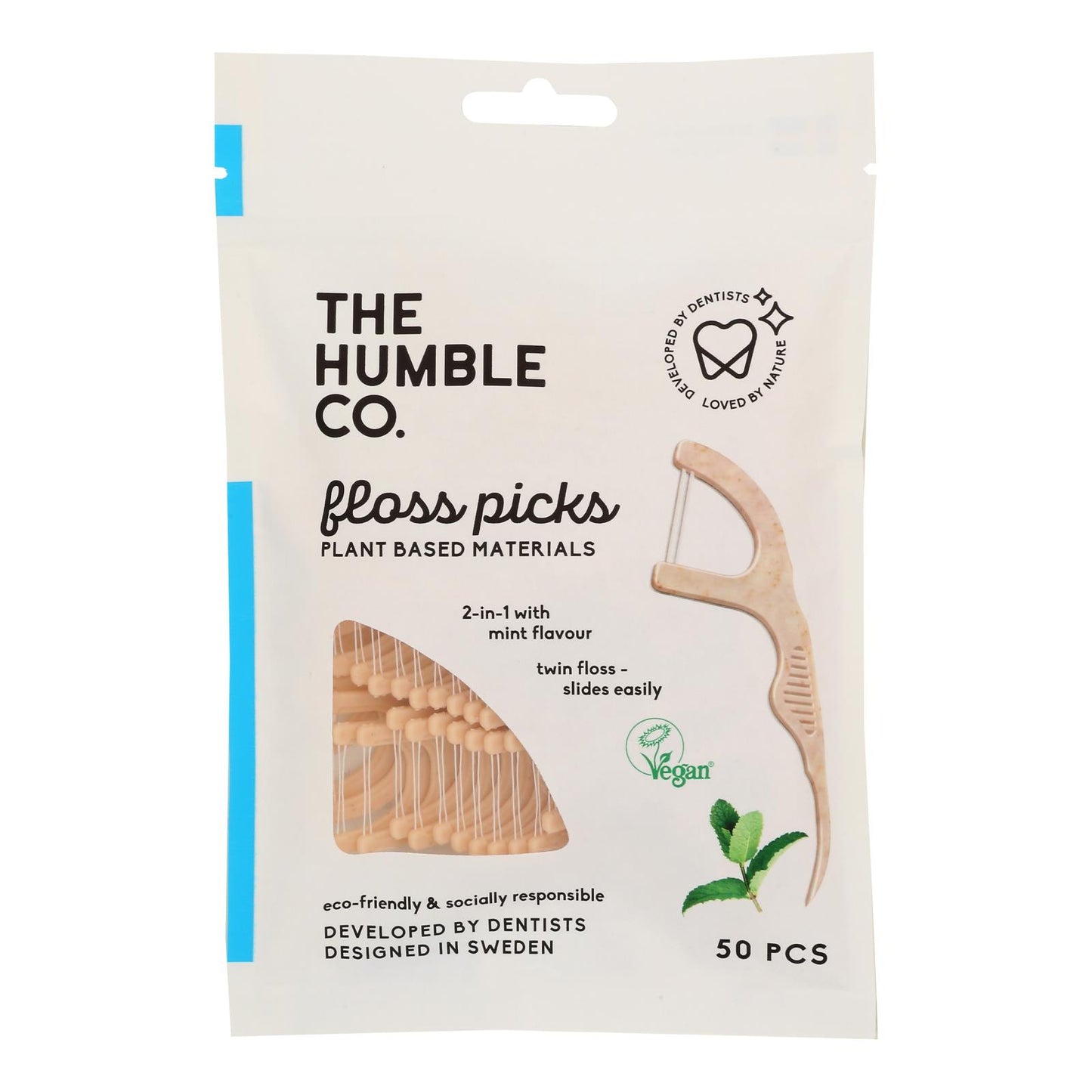 Humble Co - Floss Pks 薄荷环保 - 4-50 支装