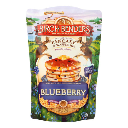 Mezcla para panqueques y waffles Birch Benders - Arándano - Caja de 6 - 14 oz.