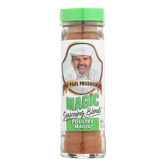 Mezclas de condimentos mágicos del chef Paul Prudhommes - Poultry Magic - 2 oz - Caja de 6