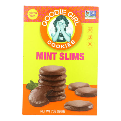 Galletas Goodie Girl - Galletas Slims de menta - Chocolate - Caja de 6 - 7 oz