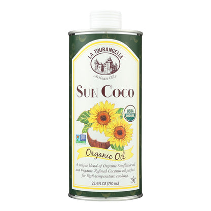 Aceite de coco solar La Tourangelle - Caja de 6 - 25,4 onzas líquidas.