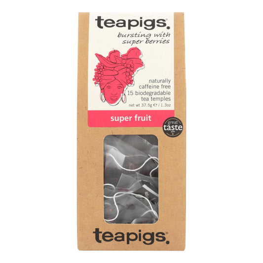 Té Teapigs Super Fruits repleto de bayas increíbles - Caja de 6 - 15 unidades