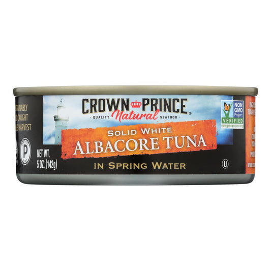 Atún blanco Príncipe Heredero en agua de manantial - Blanco sólido - Caja de 12 - 5 oz.