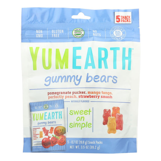 Osito de goma orgánico Yumearth Organics - Snack - Caja de 12 - 0,7 oz.