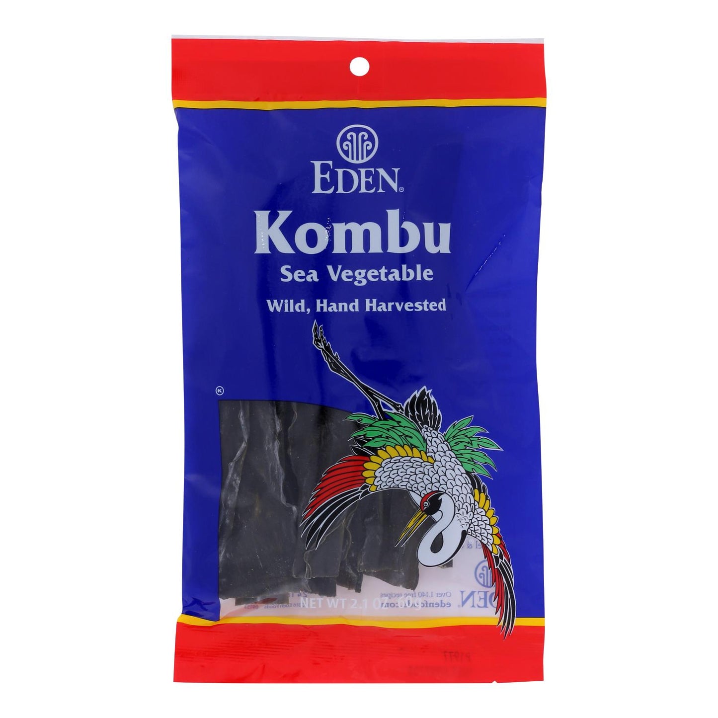 Eden Foods 昆布 - 海菜 - 野生手工采摘 - 2.1 盎司 - 6 件装