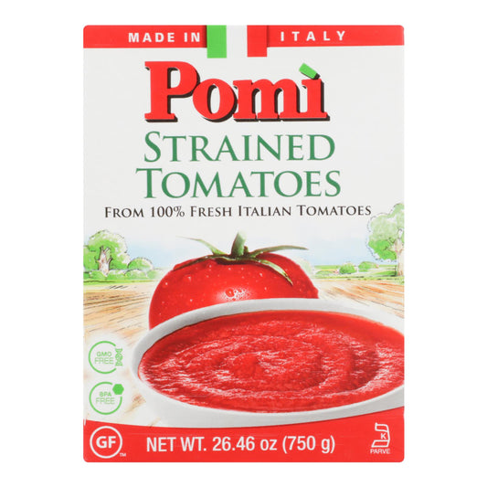 Tomates Pomi - Tomates colados - Caja de 12 - 26,46 oz