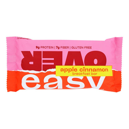 Over Easy - Barra de desayuno con manzana y canela - Caja de 12 - 1.8 oz