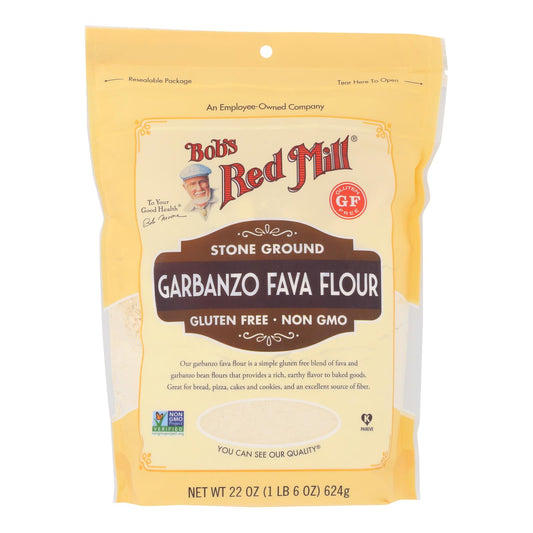 Bob's Red Mill - Harina de garbanzos y habas sin gluten - Caja de 4 - 22 oz